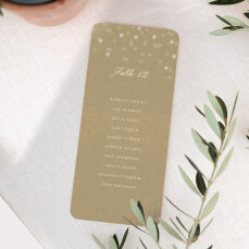 Wedding Table Plan Cards Polka Kraft