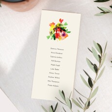 Wedding Table Plan Cards Bloom White