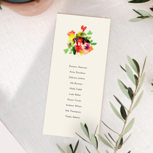 Wedding Table Plan Cards Bloom White - View 2