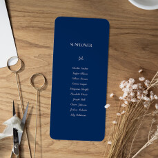 Wedding Table Plan Cards Subtle Sprig Blue