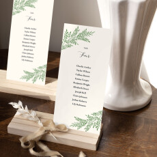Wedding Table Plan Cards Sweet melody Green
