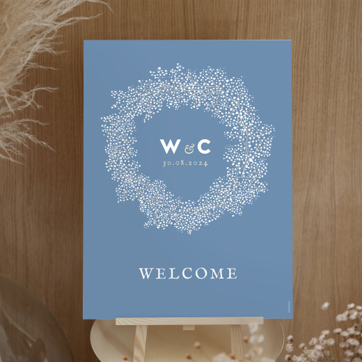 Wedding Signs Baby's Breath Blue - View 2