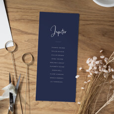 Wedding Table Plan Cards Ever Thine, Ever Mine Blue