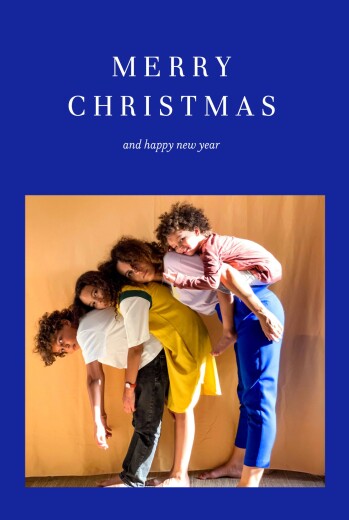 Christmas Cards Nuance bleu - Front