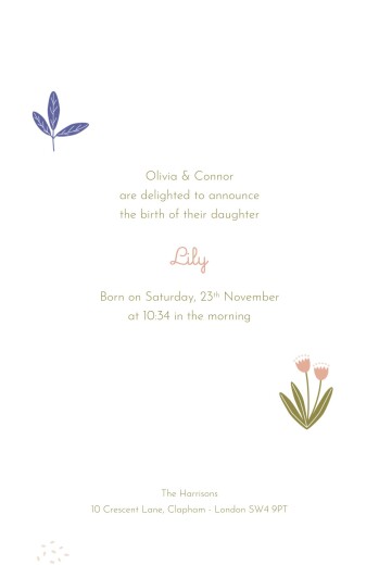 Baby Announcements My Little Bear (4 pages) Pink - Page 3