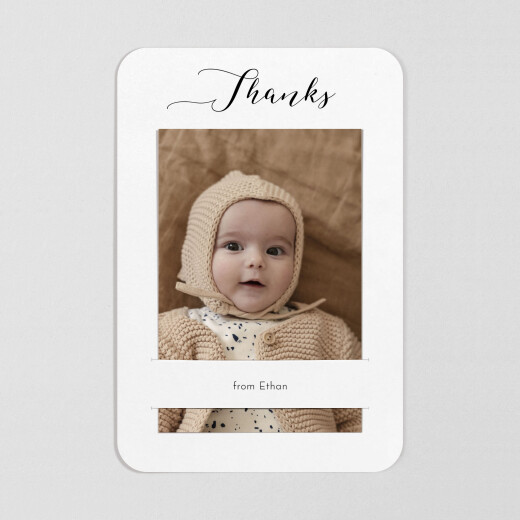 Baby Thank You Cards Tender Moments (Keepsake) White - View 1