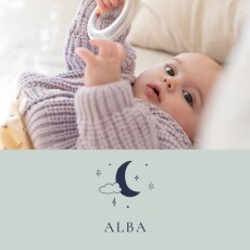 Baby Announcements Celestial (4 pages) green