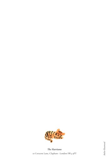 Baby Announcements Little tiger (4 pages) White - Page 4