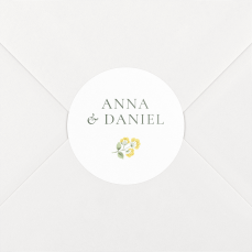 Wedding Envelope Stickers Enchanted Greenery Wite