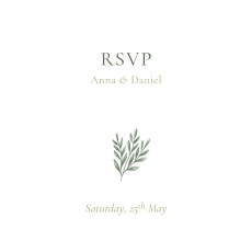 RSVP Cards Enchanted Greenery White