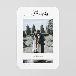 Wedding Thank You Cards Tender moments (keepsake) white