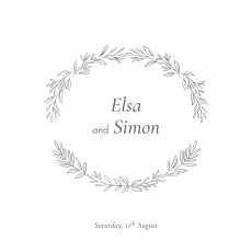 Wedding Invitations Poetic (4 pages) Grey