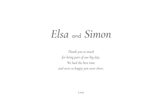 Wedding Thank You Cards Poetic (4 pages) Grey - Page 3