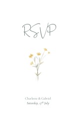 RSVP Cards Wildflower Wreath (Portrait) Ocher