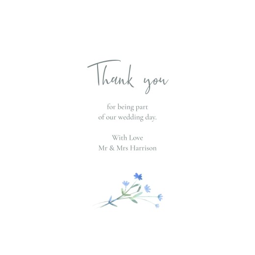 Baby Thank You Cards Wildflower Wreath (4 pages) Blue - Page 3