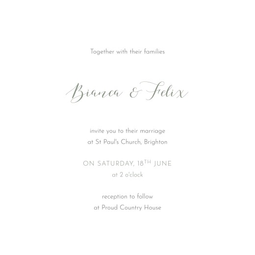 Wedding Invitations Grace (4 Pages) Blue - Page 3