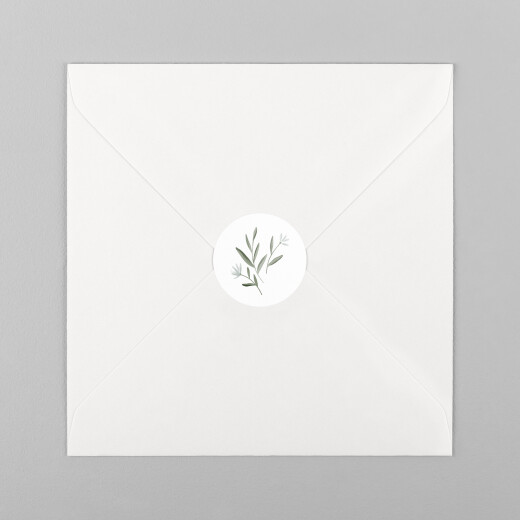 Wedding Envelope Stickers Grace White - View 2