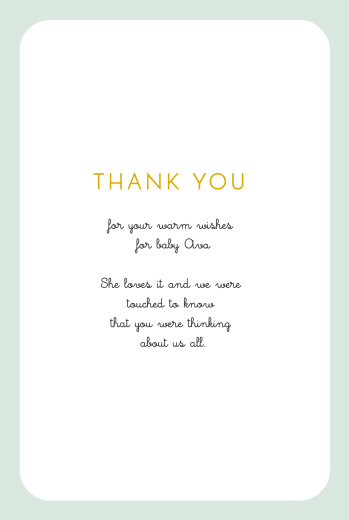 Baby Thank You Cards Elephant ABC Green - Page 3