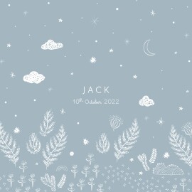 Baby Announcements Midnight Sky (4 Pages) Blue