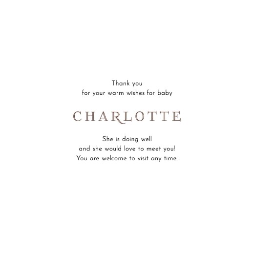 Baby Thank You Cards My Little Outfit (4 pages) White - Page 3