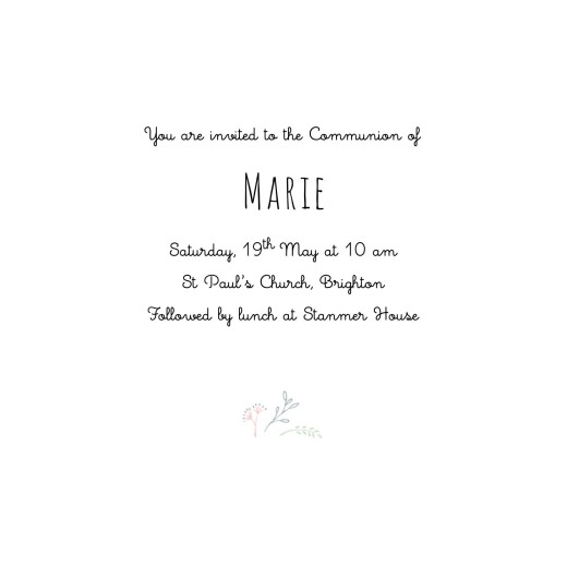 Communion Invitations Fields of Gold (4 pages) White - Page 3