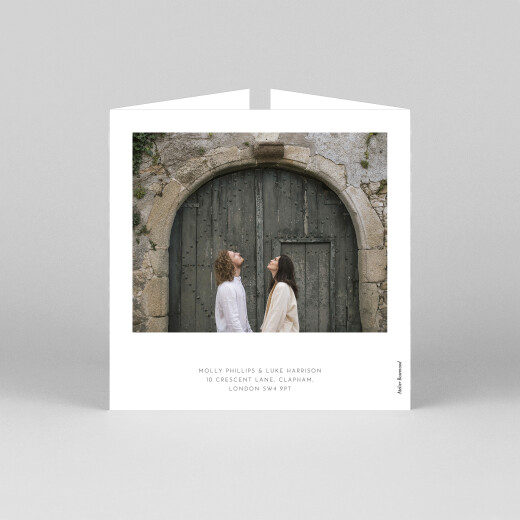 Wedding Invitations Elegant Heart (Gatefold) White - View 3