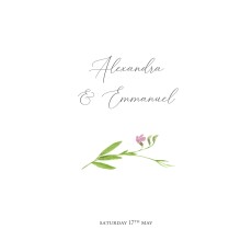 Wedding Invitations Blooming Pastures (crown) 4 pages Pink