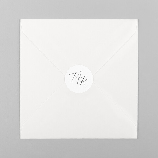 Wedding Envelope Stickers Elegance Black - View 2