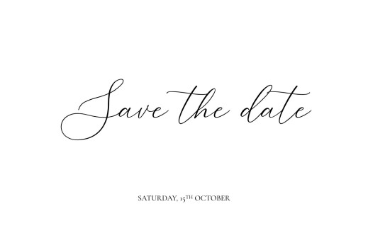 Save The Dates Our Place White - Front
