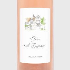 Wedding Wine Labels Our place White