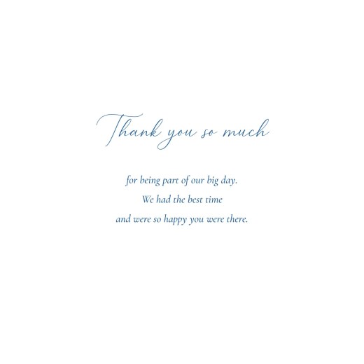Wedding Thank You Cards Elegance (4 pages) Blue - Page 3