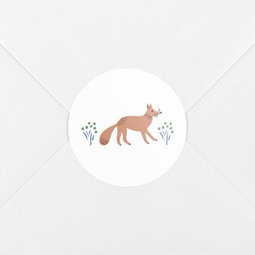 Baby Stickers Liberty Fox Blue - View 1