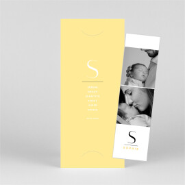 Baby Thank You Cards Strength of Character (Bookmark) Yellow