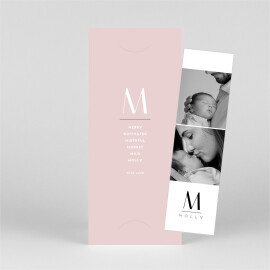 Baby Thank You Cards Strength of Character (Bookmark) Pink