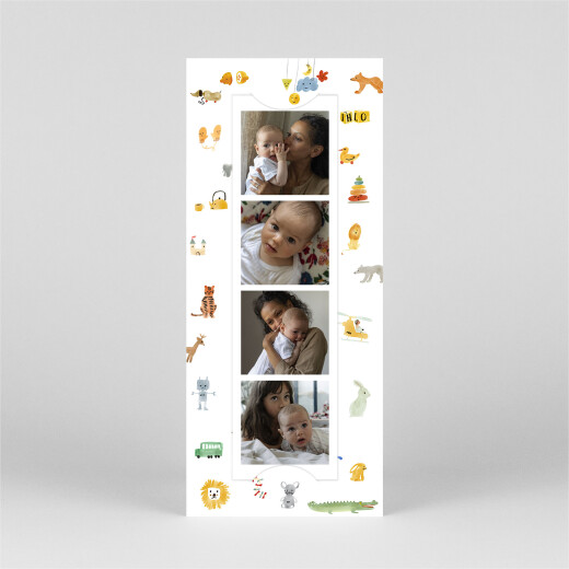 Baby Thank You Cards It's naptime! (Bookmark) White - View 2