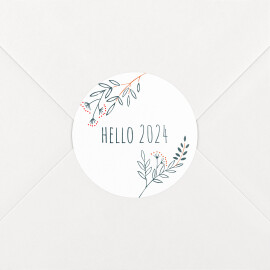 Christmas Stickers Holiday Wreath Green